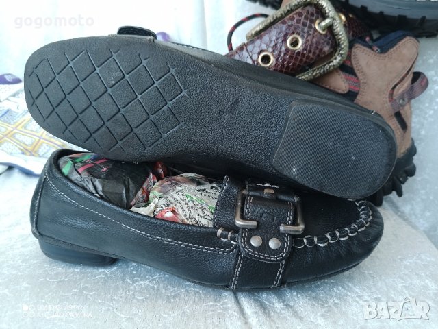 КАТО НОВИ дамски мокасини PESARO® SHOES,100% висококачествена естествена кожа,38-39, снимка 4 - Дамски ежедневни обувки - 44199272
