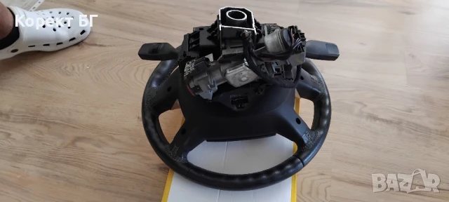 Продавам мултифункционален волан с аербег и лентов кабел + лост за мигачи/чистачки за Ford Mondeo, снимка 6 - Части - 51151202