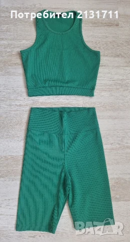 Спортен комплект в зелено , снимка 2 - Спортни екипи - 50927729