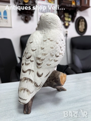 Порцеланова фигура сова Royal Dux №7899, снимка 4 - Антикварни и старинни предмети - 53648583
