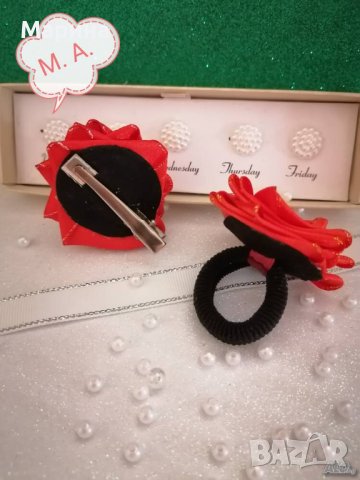 Диадема ''Две червени рози'', снимка 7 - Аксесоари за коса - 44458012