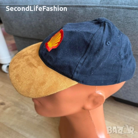 Винтидж Shell бейзболна шапка един размер, снимка 5 - Шапки - 53734941