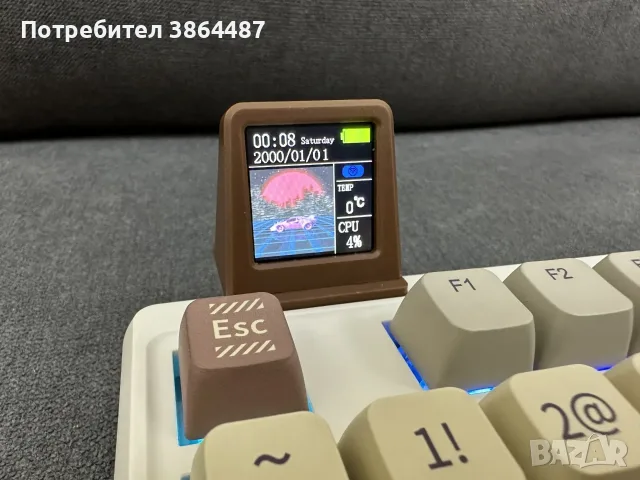 EPOMAKER RT100 Mechanical Keyboard – Wireless / Bluetooth / RGB / Hot-Swap / Smart Screen, снимка 3 - Клавиатури и мишки - 55972412