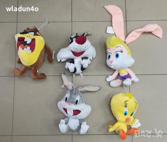 Плюшени Тазманийски дявол, Бъгс Бъни, Туити, Дафи Дък-13лв/бр, снимка 1