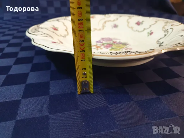 Старинно бароково  плато,фруктиера - Bavaria Mitterteich от 20-те години на миналия век, снимка 7 - Сервизи - 49150695