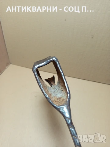 Стар Ръчно Кован Инструмент Тегло 1.300кг., снимка 10 - Антикварни и старинни предмети - 50489271