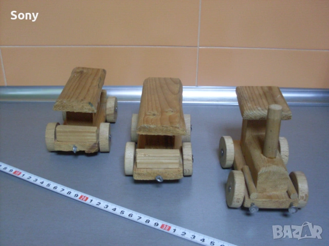 Стара ръчно изработена дървена играчка., снимка 4 - Антикварни и старинни предмети - 53063899