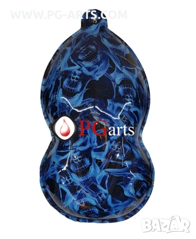 Фолио за хидрографика BLUE SKULL FLAME 50, снимка 4 - Друго търговско оборудване - 53193465