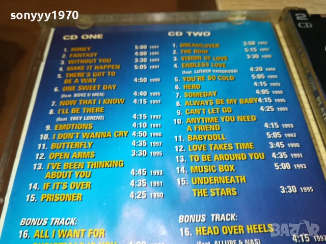 MARIAH CAREY X2CD 1308251949, снимка 16 - CD дискове - 51358171