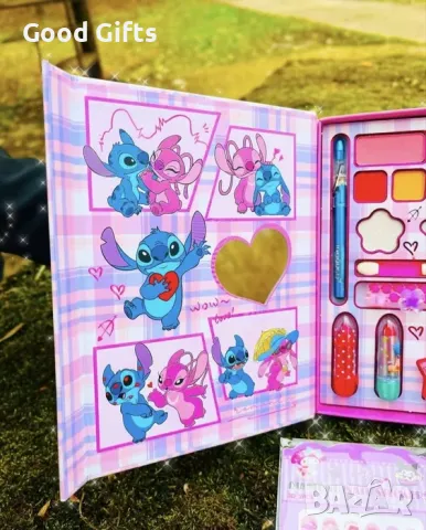 Комплект детски гримове палитра Лило и Стич/Lilo & Stitch, снимка 3 - Други - 50160459