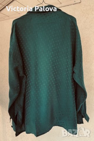 Разкошна пижамна риза MANTONI 100% коприна, снимка 8 - Ризи - 41381489