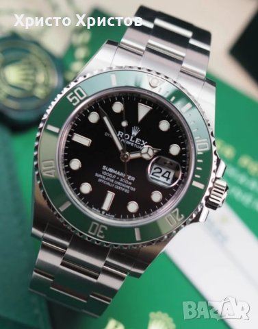 Мъжки луксозен часовник ROLEX SUBMARINER "STARBUCKS" 126610LV, снимка 7 - Мъжки - 41704973