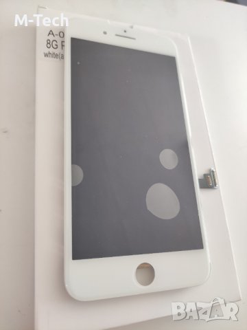 Дисплей за IPHONE 8 Plus Клас A Бял Черен, снимка 3 - Резервни части за телефони - 42120379
