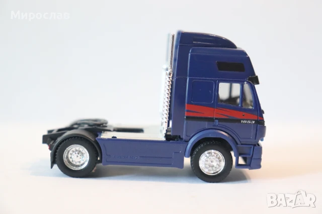 HERPA H0 1/87 MERCEDES 1853 ВЛЕКАЧ МОДЕЛ КОЛИЧКА КАМИОН, снимка 4 - Колекции - 50462634