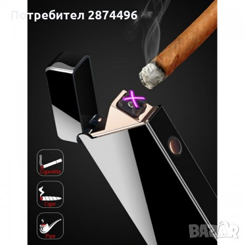 1801 Луксозна Usb Запалка с двойна волтова дъга и Touch
