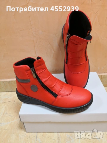Дамски боти естествена кожа нови, снимка 2 - Дамски боти - 53275225