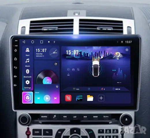Мултимедия, за Peugeot 407, Двоен дин, Навигация, дисплей, 2 Дин, плеър, екран, Android, Пежо 407, снимка 2 - Аксесоари и консумативи - 49363650
