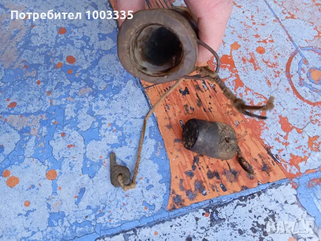 Стара барутница от рог , снимка 3 - Антикварни и старинни предмети - 48755700