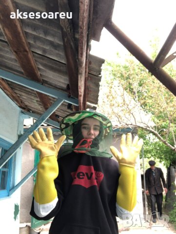 Предпазно було за защита от комари и пчели Камуфлажна риболовна мрежеста шапка с широка периферия ко, снимка 16 - Екипировка - 41599093