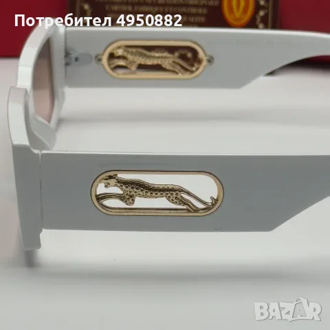 Слънчеви очила Cartier Panther Edition правоъгълни нови, черно и бяло, снимка 7 - Слънчеви и диоптрични очила - 56161859
