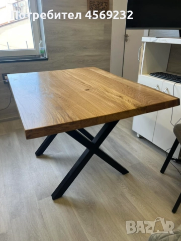 Топ цена!! Най-високо качество масивна маса от естествен дъб!