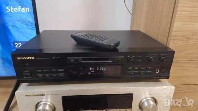 Pioneer MJ-D707 MiniDisc Recorder с дистанционно, снимка 1 - Ресийвъри, усилватели, смесителни пултове - 48044996