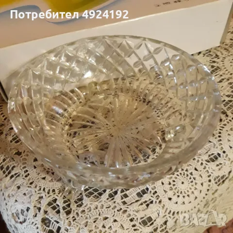 Кристални Български Фруктиери на столче, снимка 8 - Антикварни и старинни предмети - 56202847