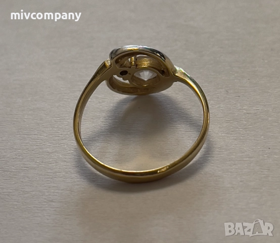 Златен Пръстен 2.76гр. 57 Размер, снимка 2 - Пръстени - 51607731