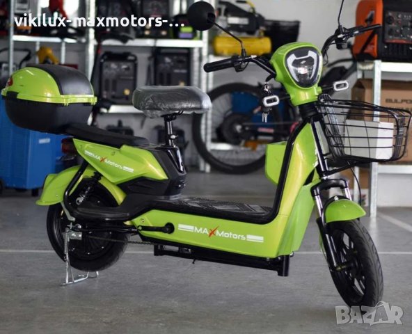 Електрически скутер с двойна седалка EBZ14, 14" гуми, 500W, 48V GREEN, снимка 7 - Мотоциклети и мототехника - 42002997