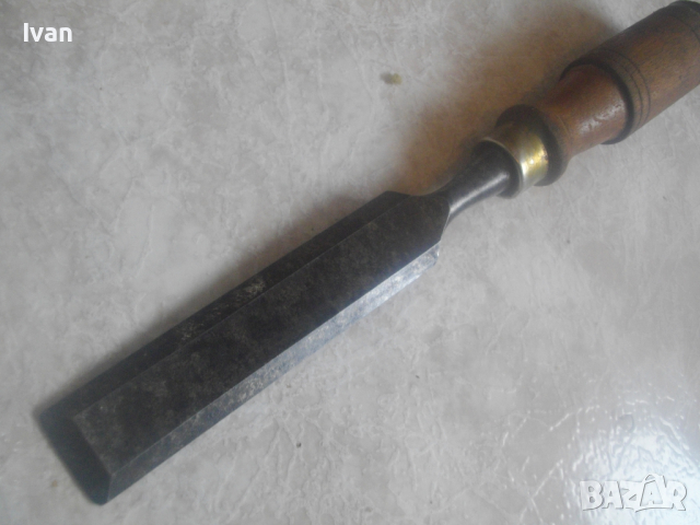 Старо Качество Ръчно Дърводелско Стругарско Длето 25мм-За Дърворезба/Дървообработка/Стружуване-170мм