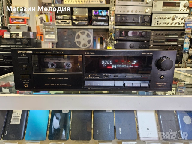 Триглав касетен дек Pioneer CT-S410 В отлично техническо и визуално състояние.