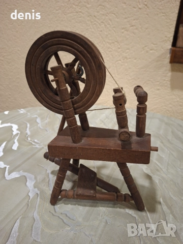 Дървен стар сувенир чекрък, снимка 6 - Колекции - 52741206