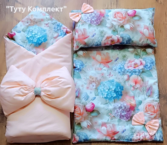 Порт бебе с подложка и възглавница , снимка 2 - Спално бельо и завивки - 37966154