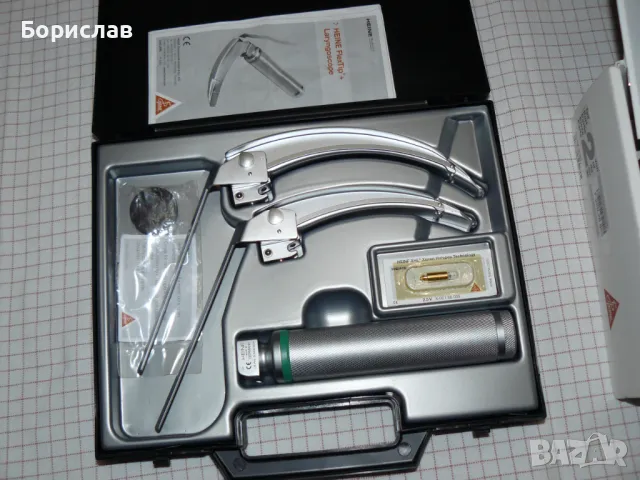 Ларингоскоп Heine FlexTip+ зарядно, снимка 2 - Медицинска апаратура - 48511902