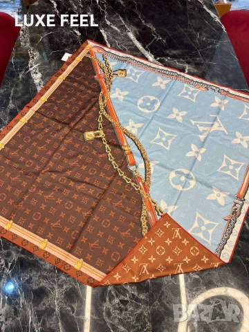 Дамски Шалове - Коприна ⚜️ Louis Vuitton , снимка 17 - Шалове - 53021300
