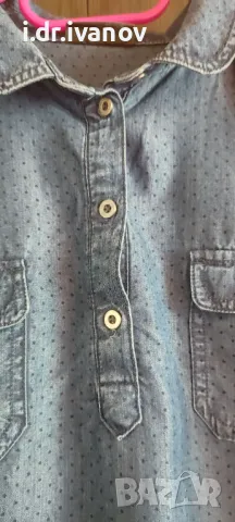 Дънкова риза Yessica , снимка 2 - Ризи - 48346945