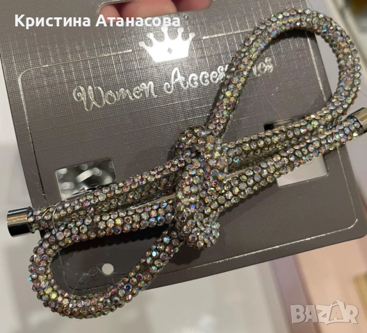 💎✨ Лъскави луксозни красиви модерни 2 шноли + бижу за врата ✨💎, снимка 5 - Други - 52108572