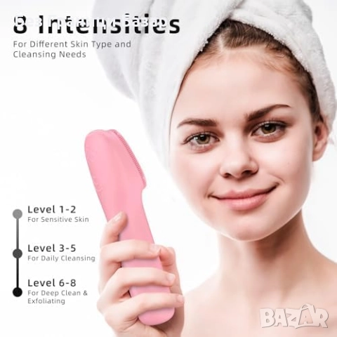 Нова Силиконова четка за лице с 3 режима и дълбоко почистване на пори , снимка 4 - Други - 51942014