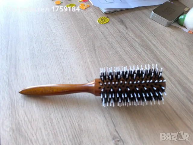 Четка за коса с естествен косъм, снимка 4 - Аксесоари за коса - 48860639