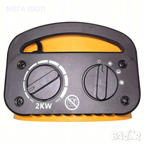 Електрически нагревател вентилатор 2kW с ръчен термостат – Идеален за бързо и ефективно отопление, снимка 6 - Отоплителни печки - 52920448