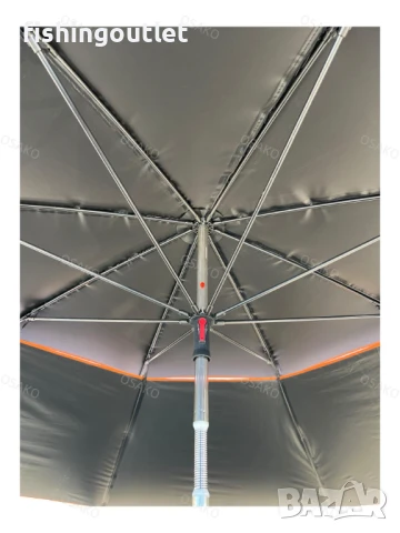 Рибарски чадър с UV Osako SW260,2.6м с функция проветряване, снимка 4 - Такъми - 36753386