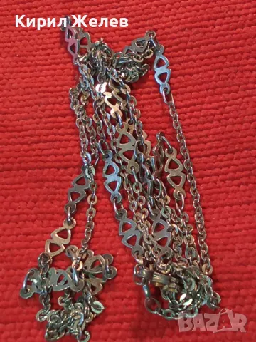 СТИЛЕН СРЕБЪРЕН ЛАНЕЦ КОЛИЕ МАРКОВО СРЕБРО 925 ОГЪРЛИЦА АЖУРНА РЪЧНА БИЖУТЕРСКА ИЗРАБОТКА 29686, снимка 12 - Колиета, медальони, синджири - 46448105