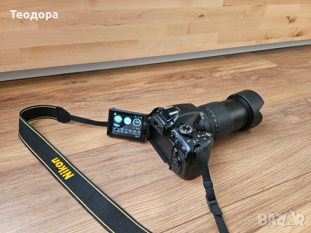 Фотоапарат Nikon D5200 + обектив Nikkor 18-105 мм, снимка 2 - Фотоапарати - 53786929