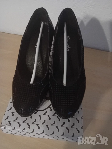 Черни обувки с висок ток, снимка 7 - Дамски обувки на ток - 52112965