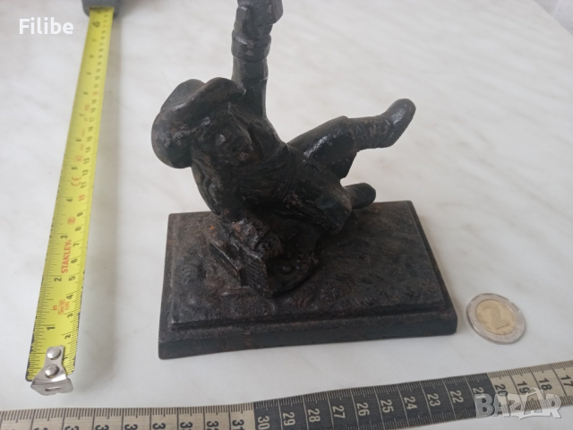 Пират,фигура,статуетка,метал,Рядка,

, снимка 2 - Антикварни и старинни предмети - 44725028