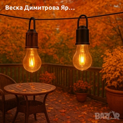 Комплект 2 броя преносими LED лампи с USB-C зареждане, 2700K , снимка 2 - Лед осветление - 53640894