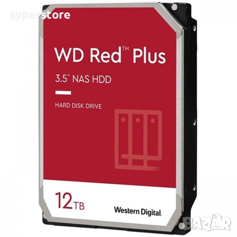 HDD твърд диск, 12TB, WD Red Plus, SS300459, снимка 1 - Твърди дискове - 38699511