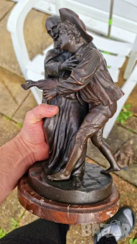 Бронзова Скулптура Луи-Симон Боазо Франция 1743- 1809г, снимка 7 - Антикварни и старинни предмети - 50428348