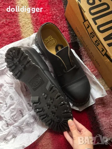 оригинални мъжки обувки Solovair Black Greasy Steel Toe Gibson, снимка 2 - Мъжки боти - 56183127
