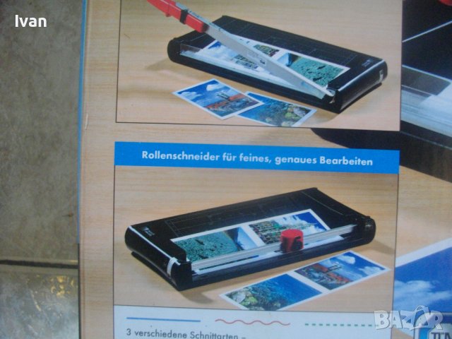 Нова Немска Двойна Гилотина/Ролков Нож Рязане Хартия-2в1-OLYMPUS-United Office-А4-А7-, снимка 4 - Други инструменти - 41384508